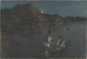 Картина Николая Рериха «Гонец» "Восста(л) род на род", 1897 г.