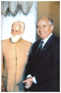 С.Н.Рерих и М.С.Горбачев. Москва. 1987 г.