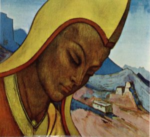 Картина Н.К.Рериха, Лама Тибета (Тибетский Лама) 1927