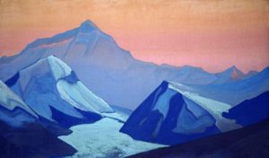 Картина Николая Рериха «Гималаи. Эверест», 1938 г.