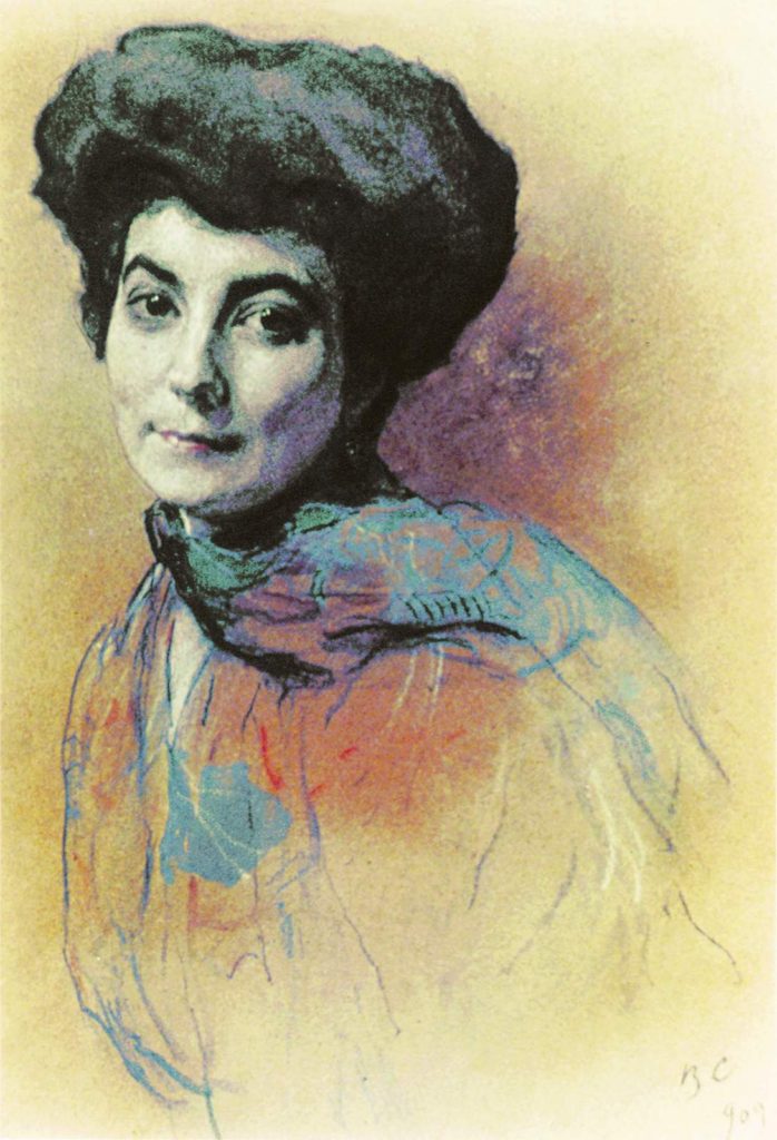 Валентин Серов - Портрет Е.И. Рерих, 1909