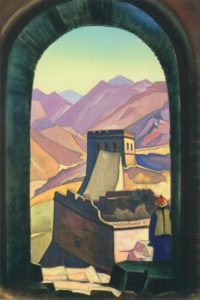 Картина Н.К.Рериха. Великая стена. Около 1935-1936